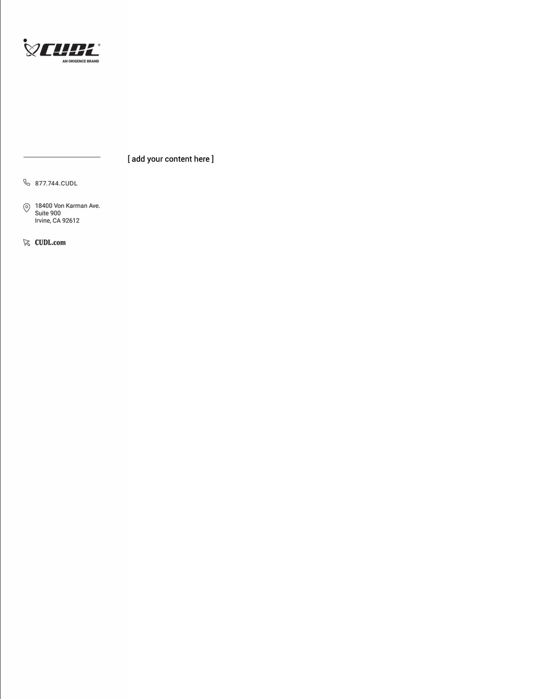 CUDL Letterhead