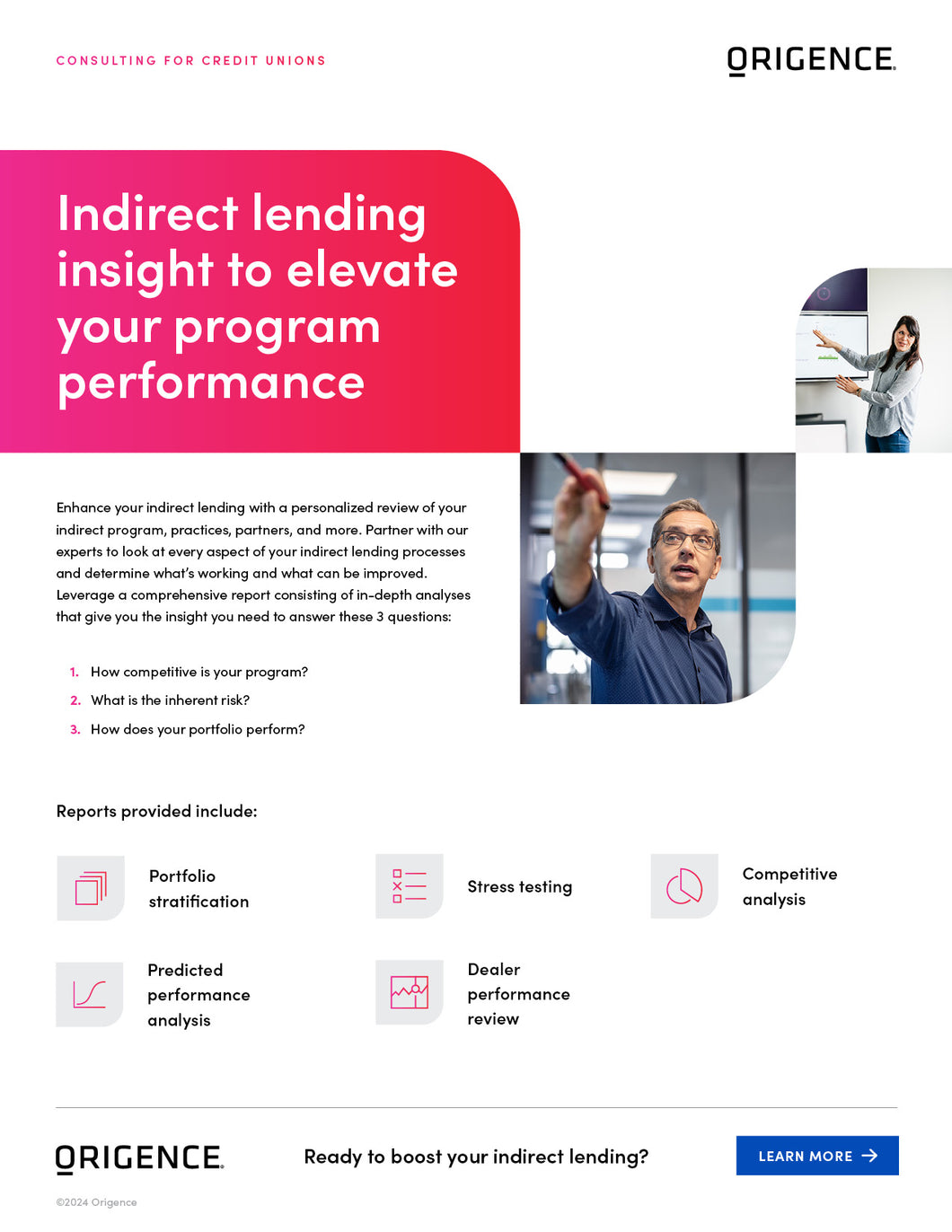 Consulting: Indirect Lending Sales Sheet (Credit Unions)