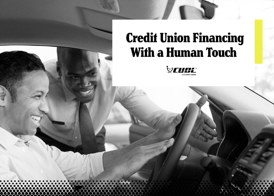CUDL Brand Mailer - Credit Union Financing With a Human Touch